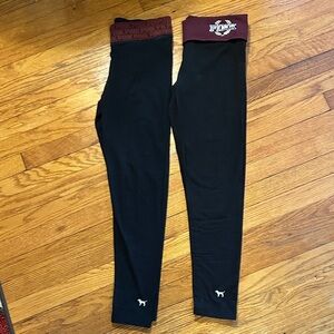 Black and Maroon women’s Leggings